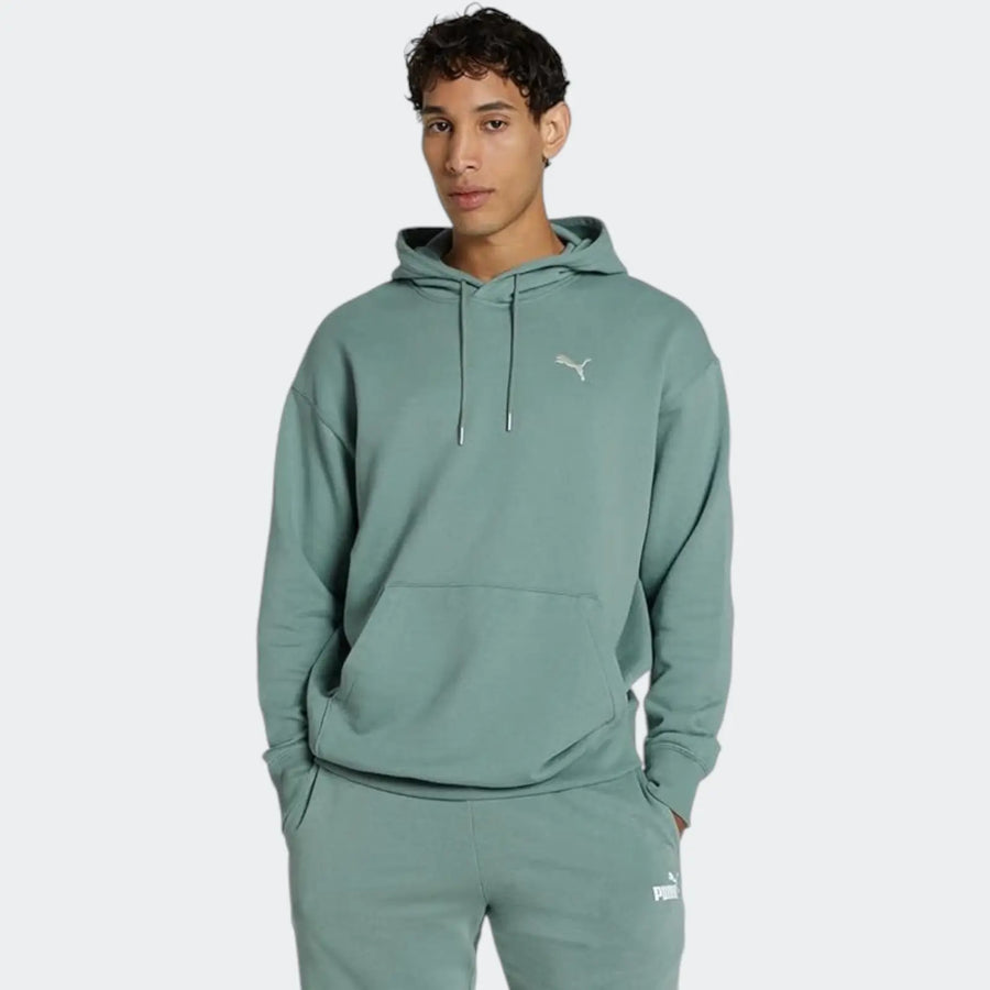 Wardrobe Ess Relaxed Hoodie Green Hoodies
