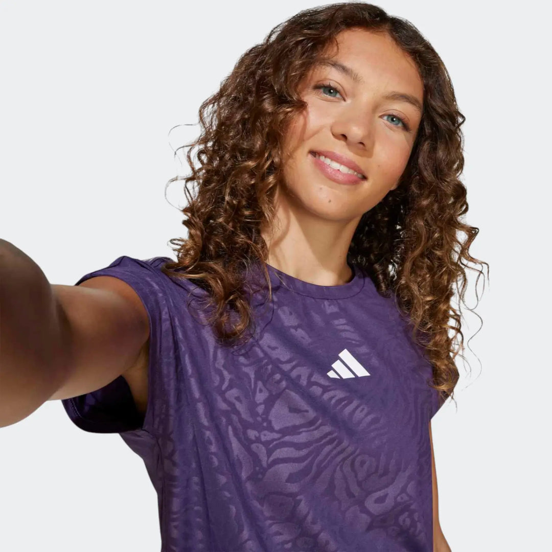 All Sports Animal Print Crop T-Shirt