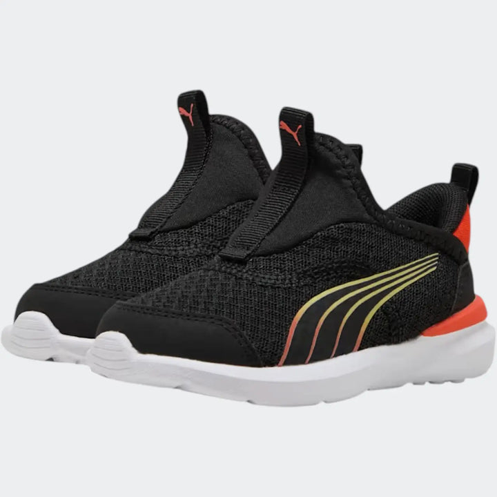 Kruz Sliptech Infants Black Sneakers