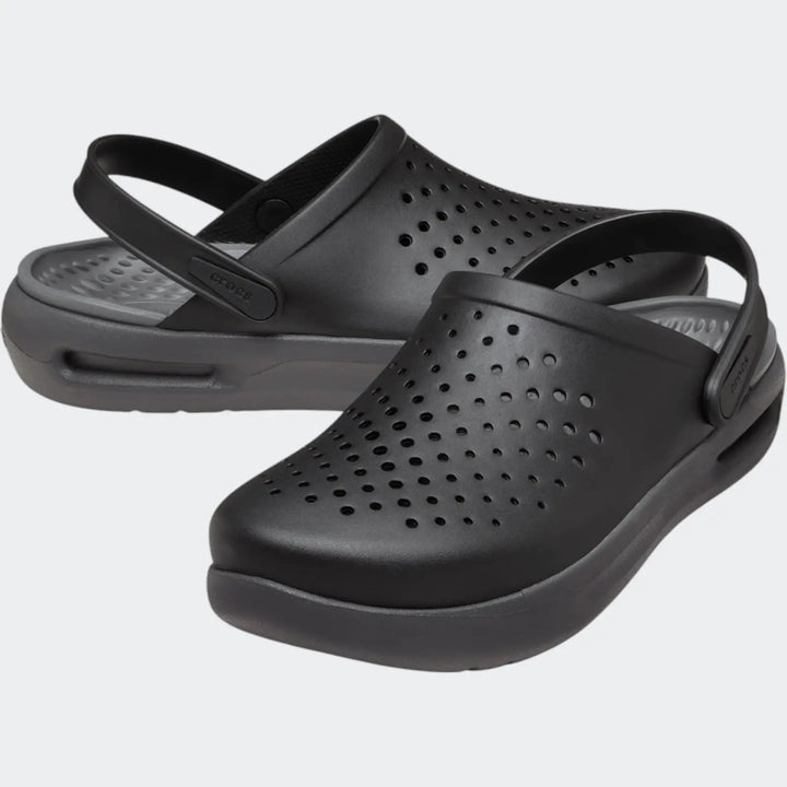In Motion Black Clogs