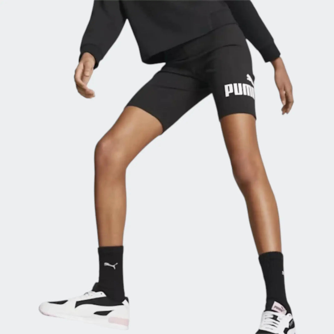 Ess+ Logo Short Leggings Black Leggings