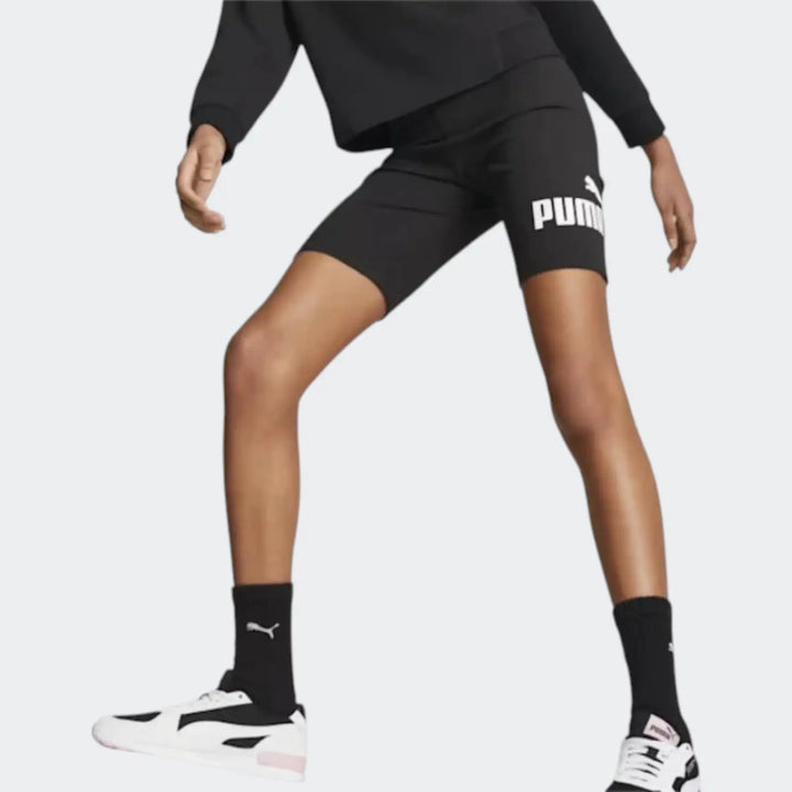 Ess+ Logo Short Leggings Black Leggings