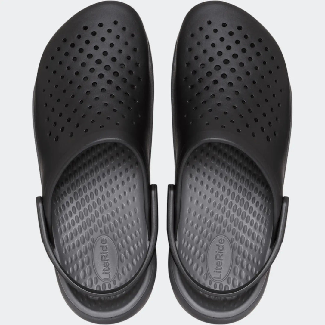 In Motion Black Clogs