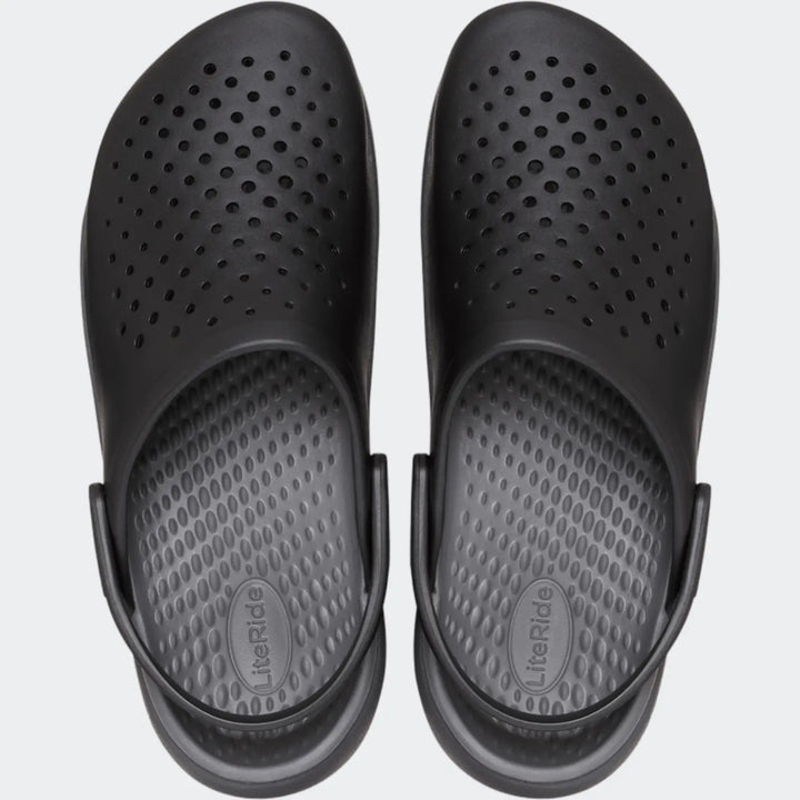 In Motion Black Clogs