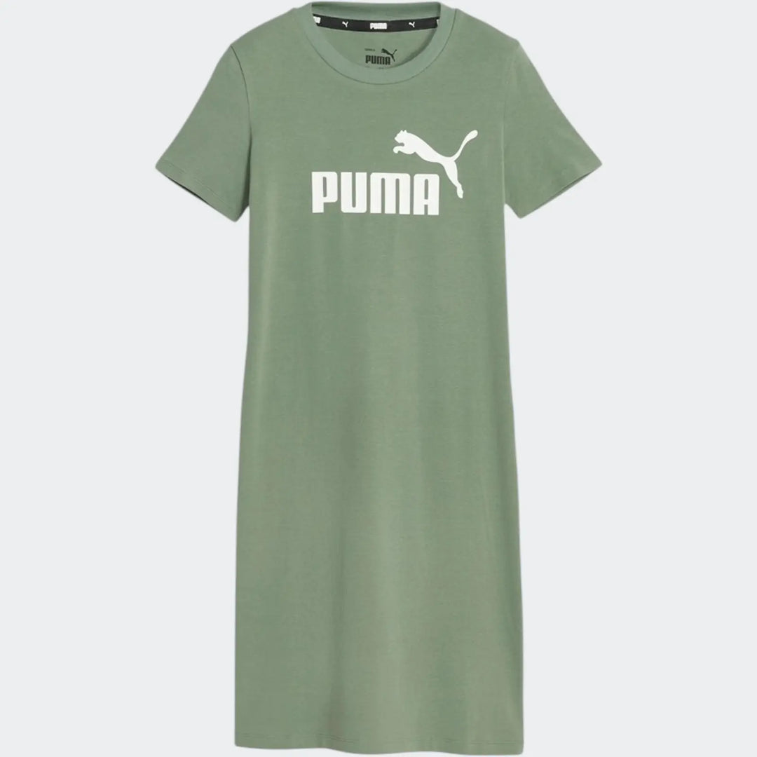 Ess Slim Tee Dress Green Dresses
