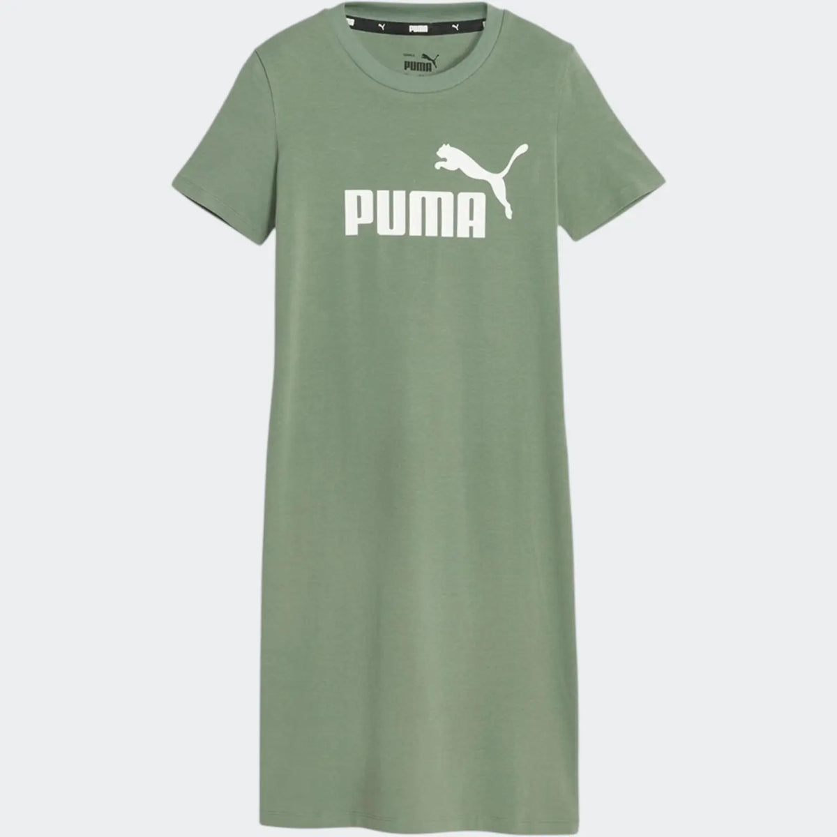 Ess Slim Tee Dress Green Dresses