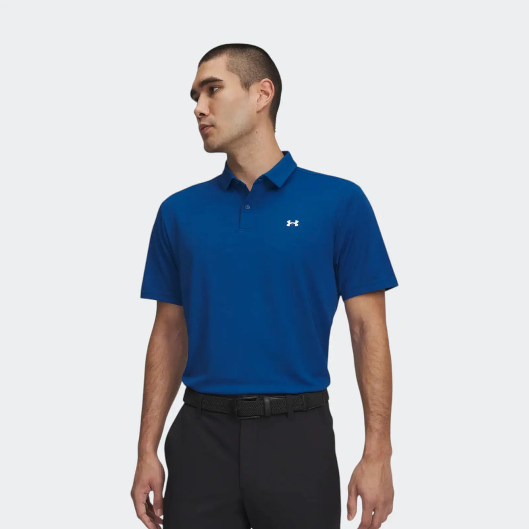 Ua T2G Pique Polo Blue Polo Shirts