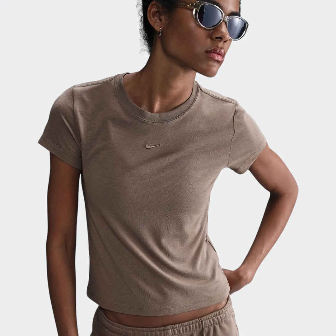 W Nsw Nk Chll Knt Md Crp Brown Tops