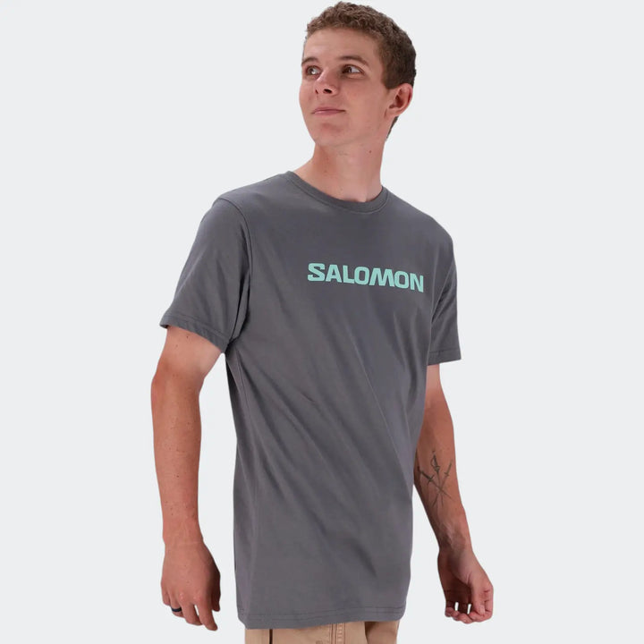 Core Logo Ss Tee Grey T-Shirts