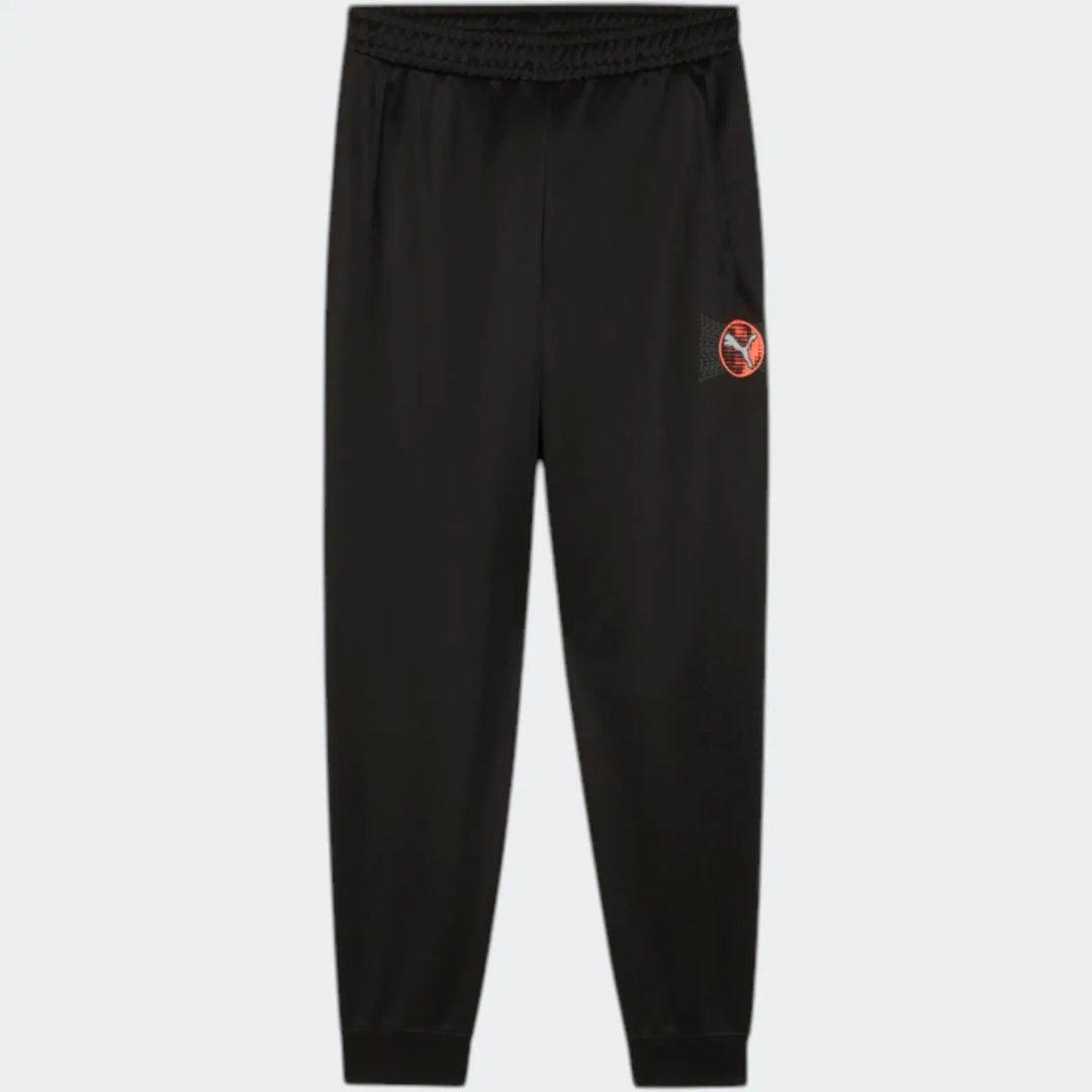 Active Sports Graphic Poly Pants Black Pants