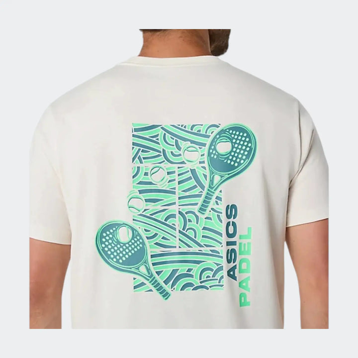 Padel Court Graphic Ss Top White T-Shirts