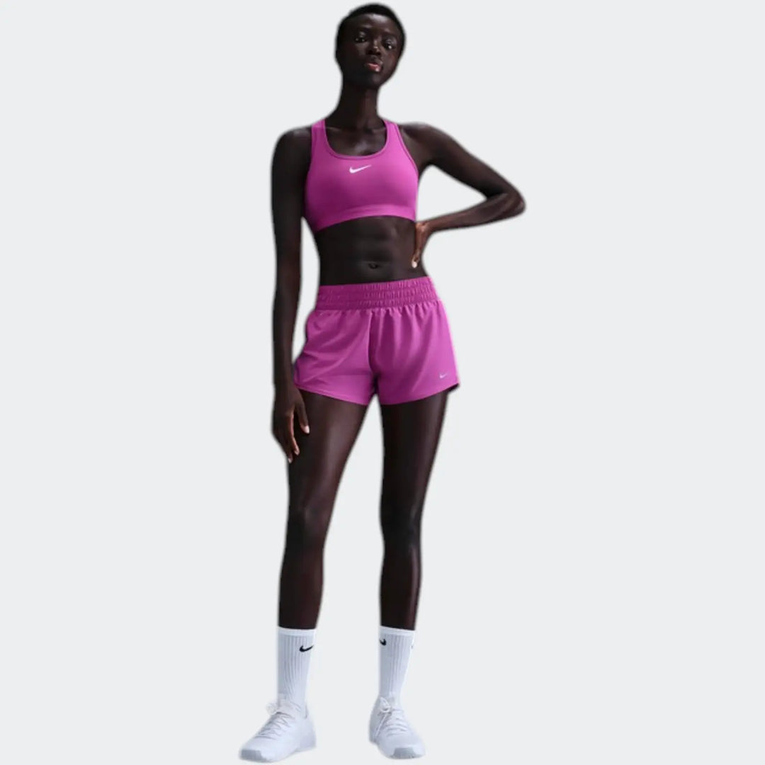 W Nk Swsh Med Spt Bra Hot Pink Sports Bras