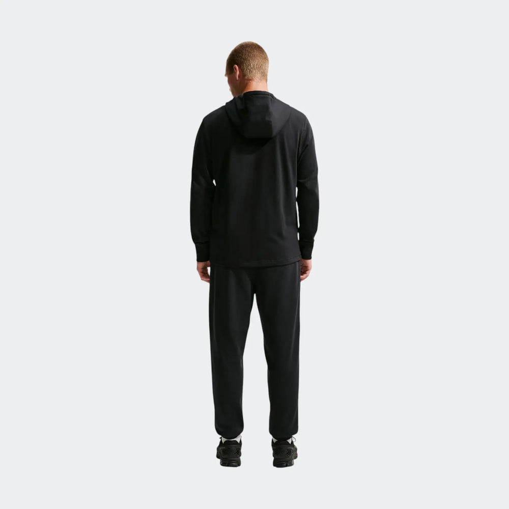 M Nk Club Knit Po Hoodie Black Hoodies