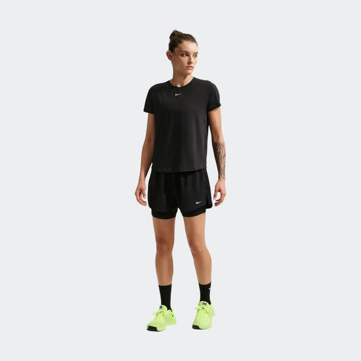 W Nk One Classic Df Ss Top Black Tops