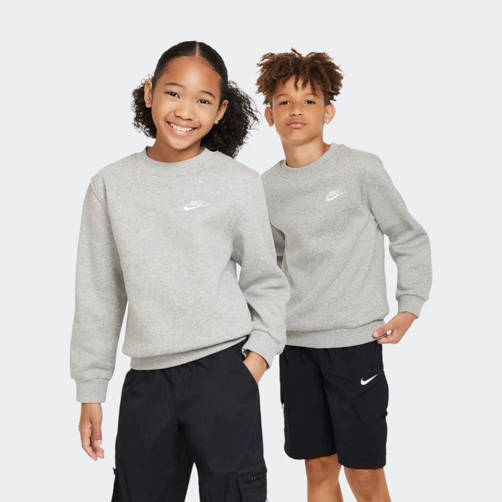 K Nsw Club Flc Crew Ls Lbr Grey Sweatshirts