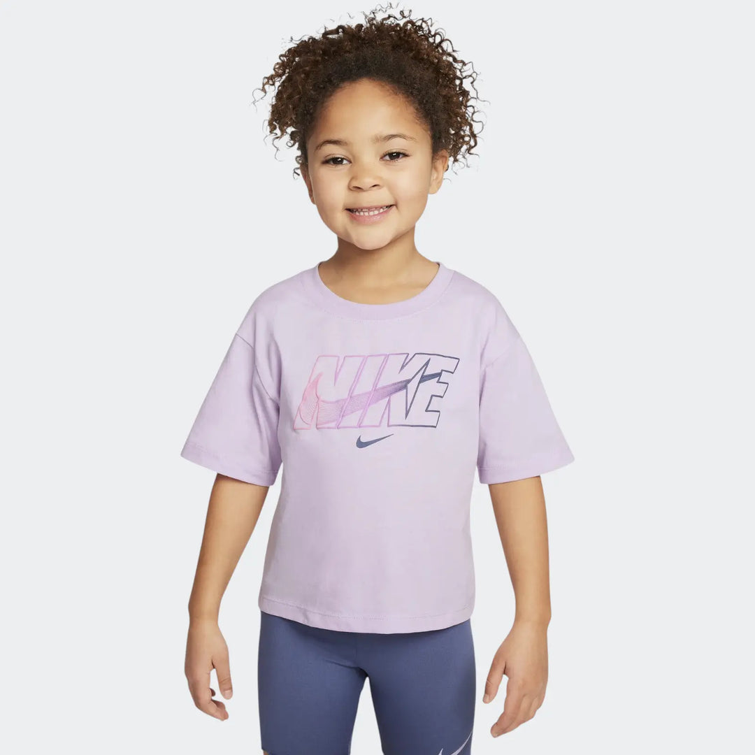 Nike Girls Swoosh Motion Bike Shorts - Blue