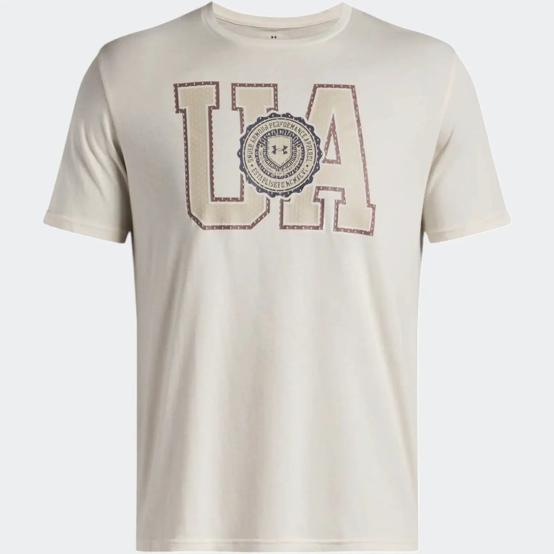 Ua College Crest Logo Grey T-Shirt