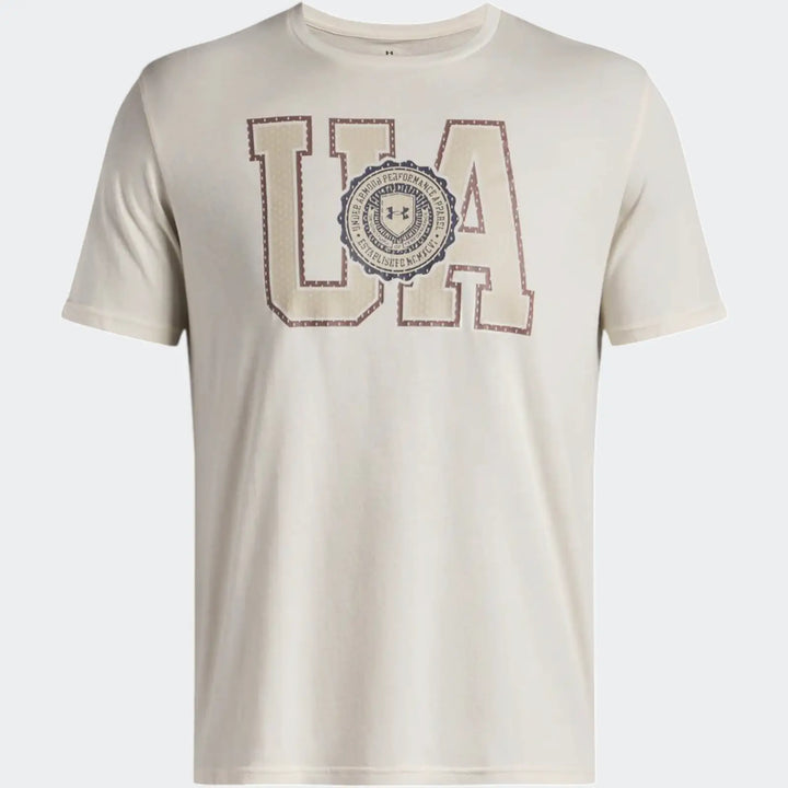 Ua College Crest Logo Grey T-Shirt