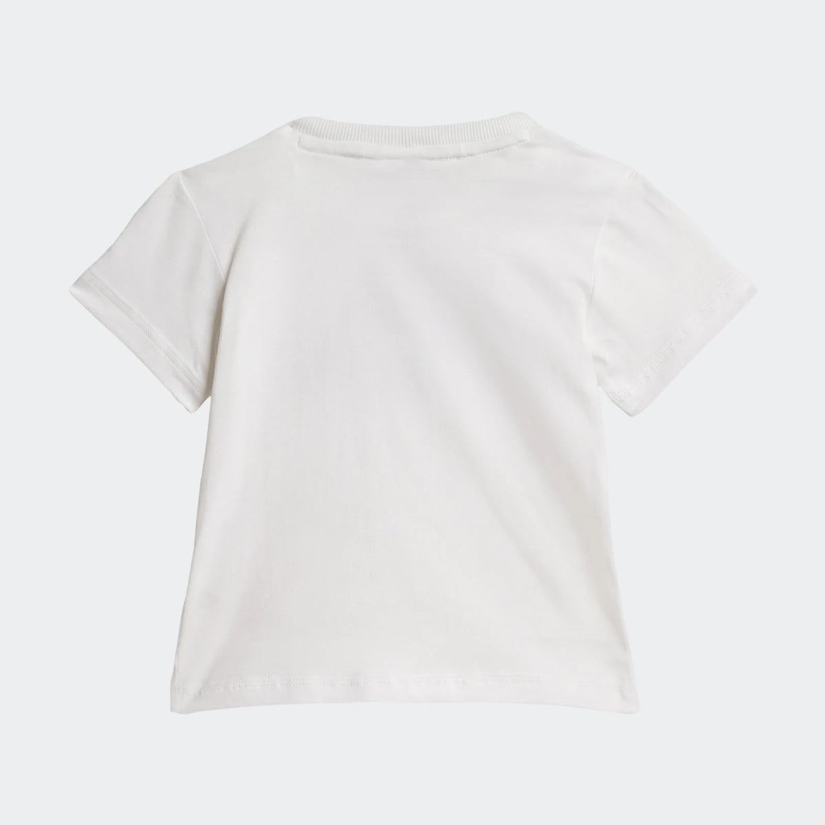 White short-sleeve kids' Essentials Tee shirt, shown from the back view, on a plain background.
