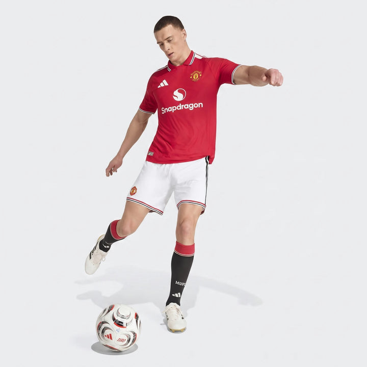 Manchester United 26/27 Authentic Home Jersey in red, short-sleeve front view with club crest and sponsor logo.