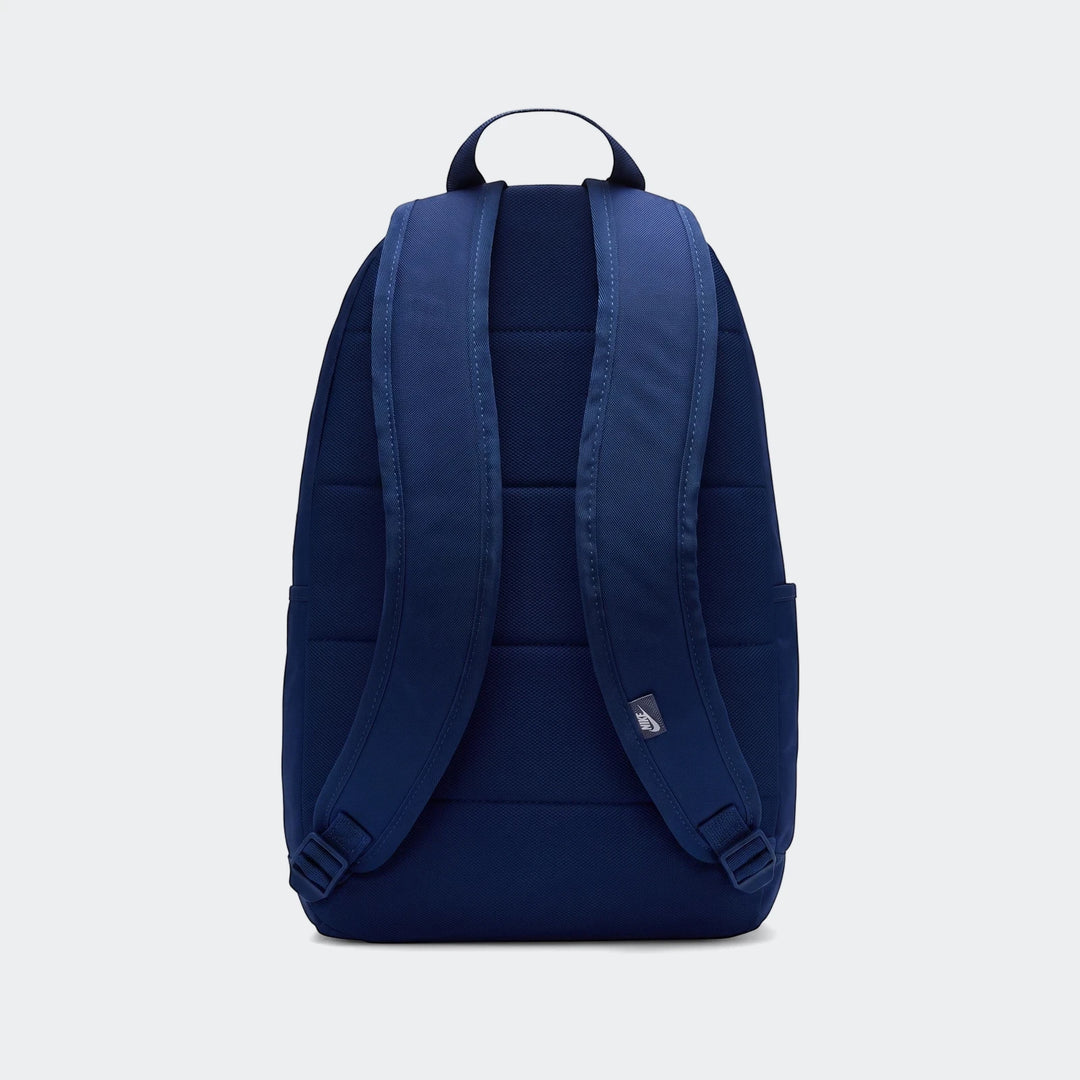 Dark blue Nike Elemental backpack, seen from the back, featuring padded shoulder straps and a top carry handle.