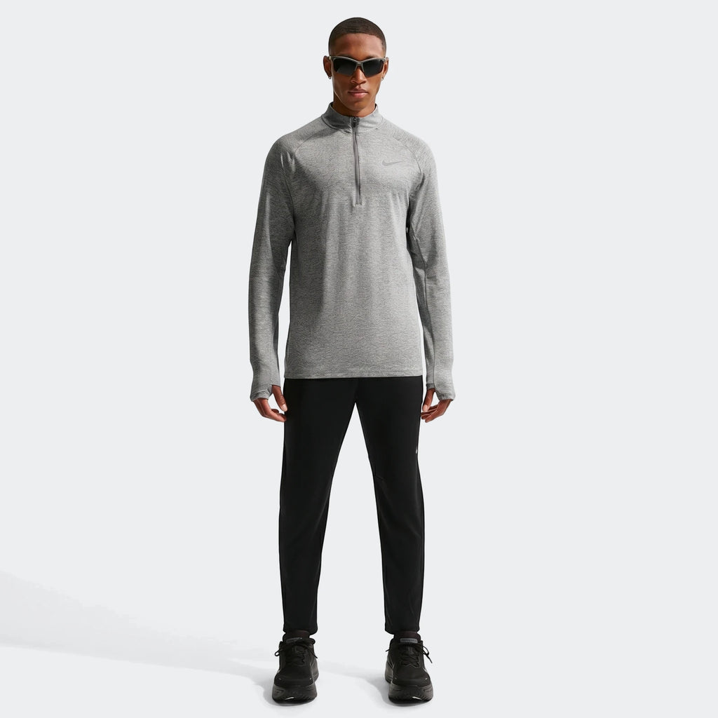 Nike Stride Black Or Grey Men'S Dri-Fit 1/4-Zip Running Top