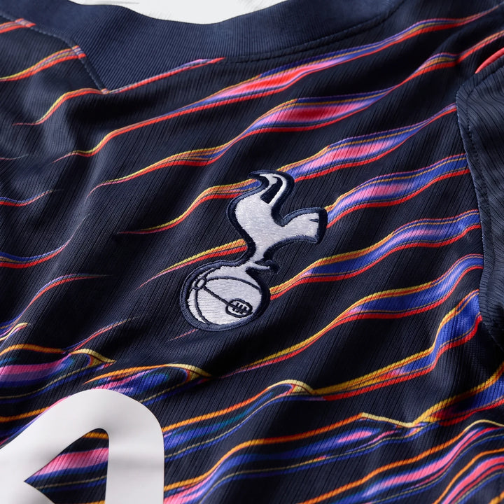 Tottenham Hotspur 2026/27 Stadium Away Men's Nike Dri-Fit Soccer Replica Jersey, dark blue with vibrant wavy stripes and