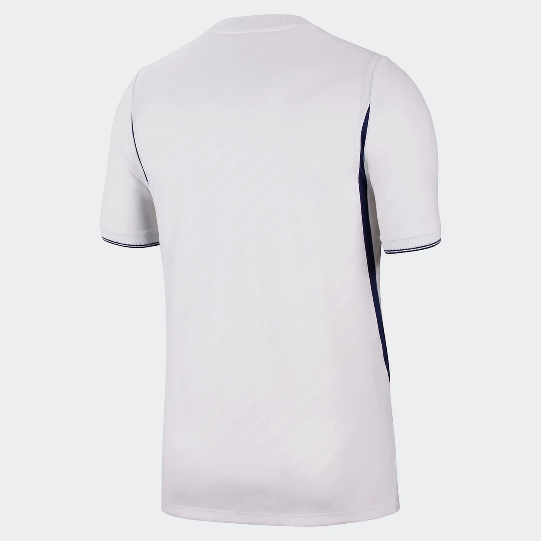 Back view of a white Tottenham Hotspur 2026/27 Stadium Home Men's Nike Dri-Fit Soccer Replica Jersey.