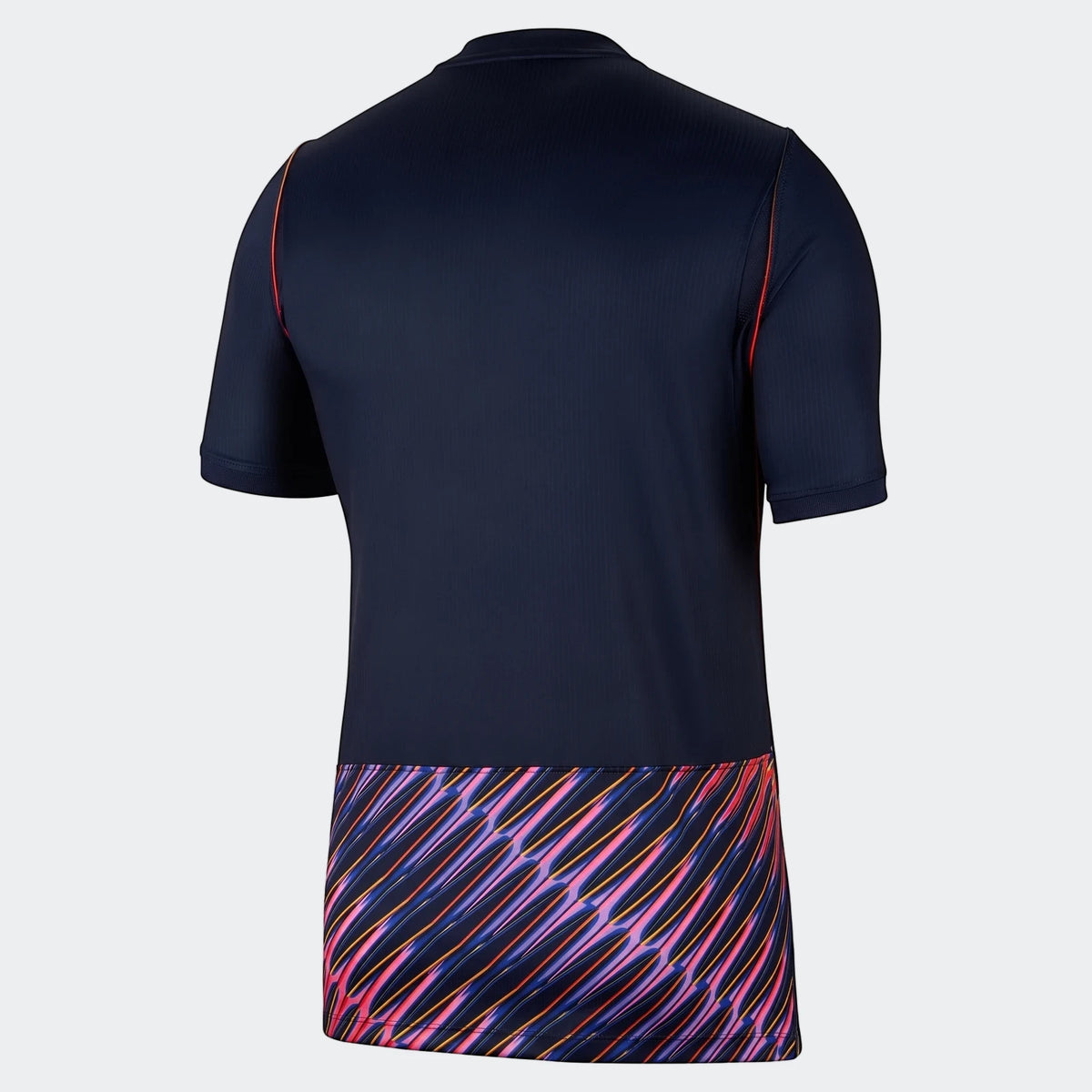 Tottenham Hotspur 2026/27 Stadium Away Men's Nike Dri-Fit Soccer Replica Jersey, navy blue with a vibrant multi-colored