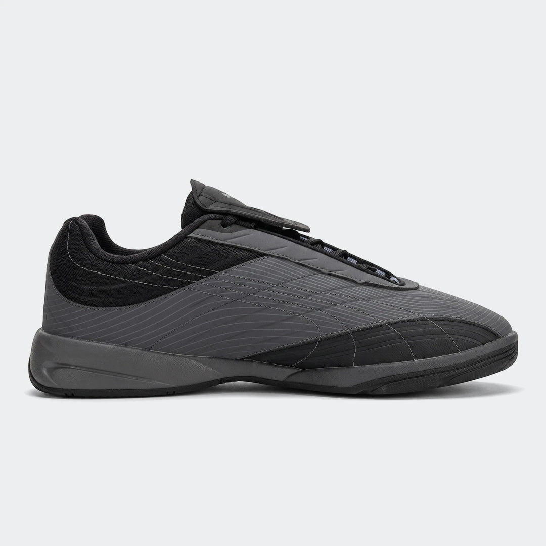V-S2 Tactical Puma Black sneakers in a black and gray color scheme, shown in a profile view on a white background.