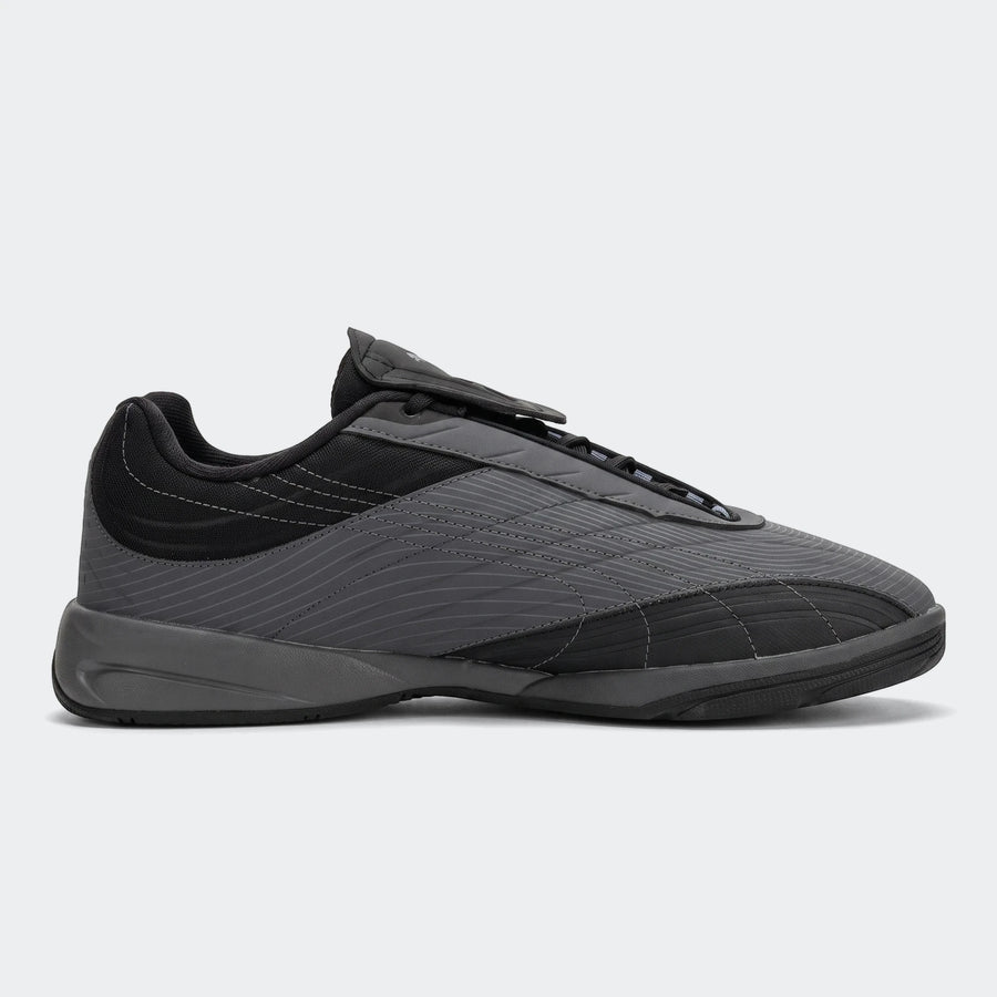 V-S2 Tactical Puma Black sneakers in a black and gray color scheme, shown in a profile view on a white background.