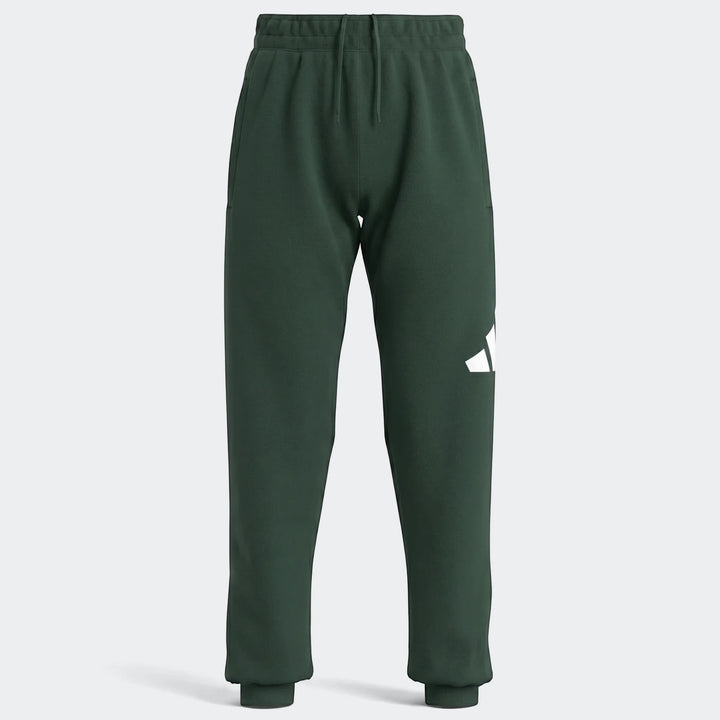 Dark green Youth 280G Fleece Pants with a white logo, drawstring waist, and elastic cuffs, shown on a neutral background.
