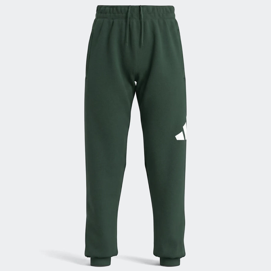 Dark green Youth 280G Fleece Pants with a white logo, drawstring waist, and elastic cuffs, shown on a neutral background.